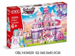 30004 конструктор д/девочек "Замок принцессы", 976 дет., в коробке 1434929
