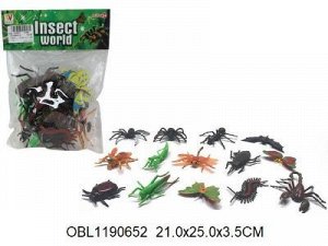 2046 В набор насекомых, 14 шт/в пакете1190652