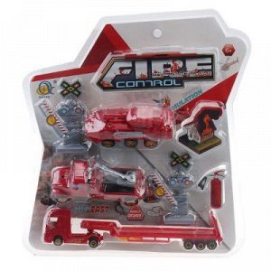 595-В-112 набор пожарн. машин метал., п/блистером 027393
