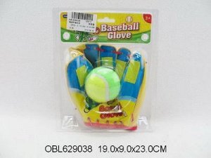 222-2 набор игров. "Бейсбол", перчатка с мячом, в спайке 629038