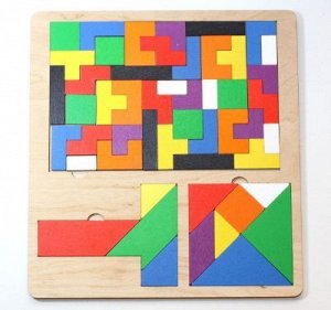 00796 Пазл деревянный "TetrisWood. Танграм", 24.8х17.2х0.8