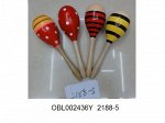 2188-5 маракас деревян.,23 см.,в пак.002436