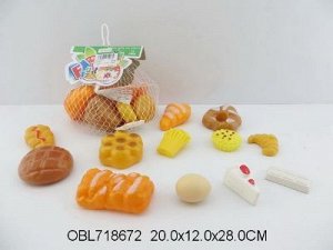 884 набор хлебо-булочных иэделий, пластик., в сетке 718672
