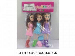 800 Y кукла, в пакете набор 3шт 029486