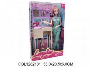 818 А кукла доктор с пупсом, в коробке 1282131