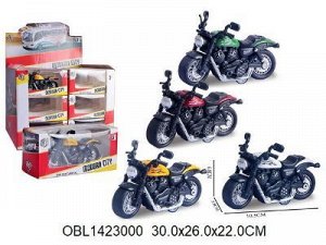 8848-24 мотоцикл металл., 12 см, (за 1 шт), 24 шт/в кор. 1423000