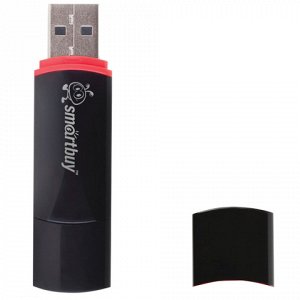 Флэш-диск 32GB SMARTBUY Crown USB 2.0, черный, SB32GBCRW-K