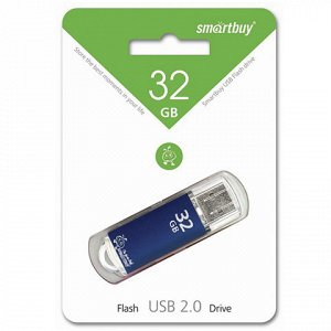 Флэш-диск 32GB SMARTBUY V-Cut USB 2.0, синий, SB32GBVC-B