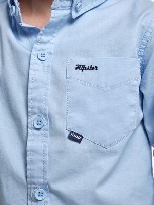 Нарядная рубашка для мальчика Hipster (98-122см) 33-G2508-3(2) голубой