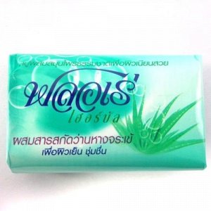 LION "Flore Herbal Bar Soap" Мыло 80гр "Алоэ Вера" /144шт/ Таиланд