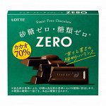 Шоколад Зеро Милд без сахара Какао 70% Lotte, 50г, 1/10/80