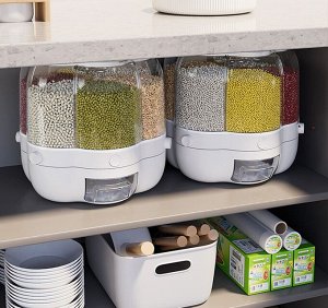 West Дозатор для сыпучих продуктов Cereal Dispenser 6 л, 6 секций