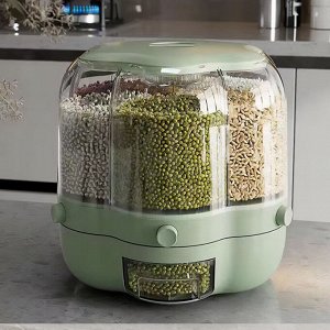 Дозатор для сыпучих продуктов Cereal Dispenser / 6 л, 6 секций