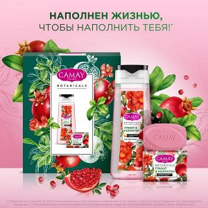 CAMAY подарочный набор POMEGRANATE гель для душа и туалетное мыло 250+85 гр