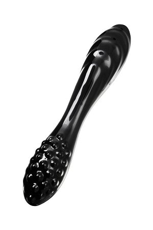 Двусторонний фаллоимитатор Satisfyer Dazzling Crystal 1, стекло, черный, 18,5 см