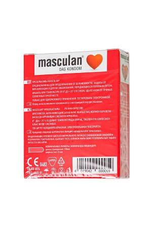 Презервативы Masculan, classic 1, нежные, 18,5 см, 5,3 см, 3 шт.