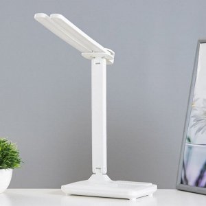 Настольная лампа сенсорная «Раздвижная» LED 15 Вт АКБ USB белый 45x30x17 см RISALUX