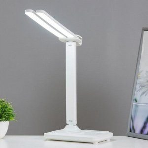 Настольная лампа сенсорная «Раздвижная» LED 15 Вт АКБ USB белый 45x30x17 см RISALUX