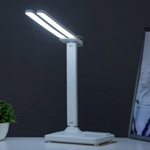 Настольная лампа сенсорная «Раздвижная» LED 15 Вт АКБ USB белый 45x30x17 см RISALUX