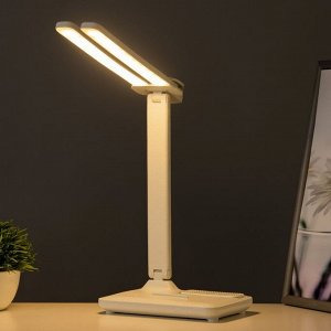 Настольная лампа сенсорная «Раздвижная» LED 15 Вт АКБ USB белый 45x30x17 см RISALUX