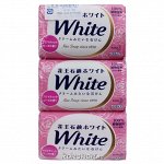 Мыло туалетное кусковое KAO &quot;WHITE&quot; Aromatic Rose аромат розы (130г х3шт), 390г, 1/20