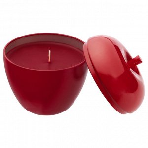 VINTERFINT, ароматическая свеча в металлической банке, в форме яблока / Winter apples red, 24 часа,