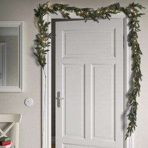 IKEA STRLA, светодиодная гирлянда, искусственная, на батарейках, 400 см,
