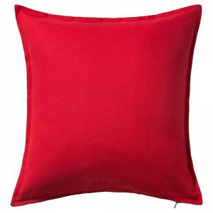 GURLI, Чехол для подушки, красный, 50х50 см