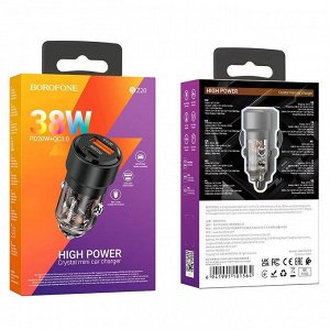 Автомобильное зарядное устройство BOROFONE BZ20 1*USB+1*Type-C 38W