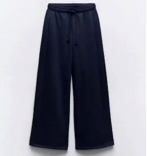БРЮКИ STRAIGHT-LEG ИЗ МЯГКОЙ ТКАНИ арт. 4174849 401, темно-синий