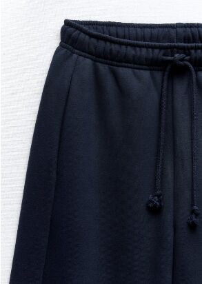 БРЮКИ STRAIGHT-LEG ИЗ МЯГКОЙ ТКАНИ арт. 4174849 401, темно-синий
