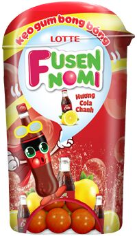 LOTTE Ж/Р Fusen Nomi Cola-Lemon (кола-лимон), 14 гр.
