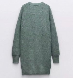 ДЛИННЫЙ КАРДИГАН арт. 5536122 500, зеленый