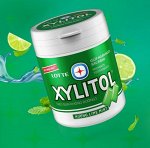 LOTTE Xylitol Lime Mint (мята-лайм) 55,1 гр., банка