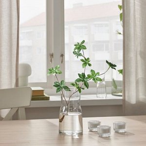 TIDVATTEN, Ваза, прозрачное стекло, 17 см