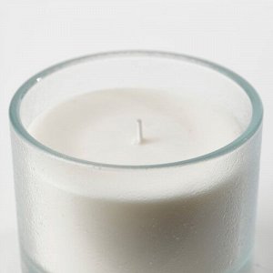 ADLAD, ароматическая свеча в стекле, скандинавское дерево / белая, 50 грн.,