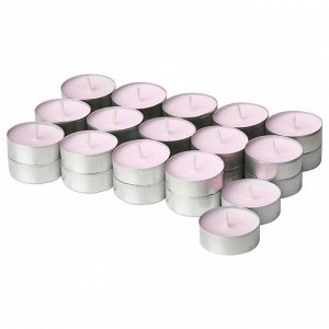 IKEA LUGNARE, ароматическая чайная свеча, Жасмин/розовый, 3,5 часа,