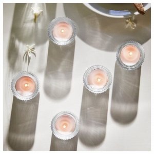 LUGNARE, Ароматическая чайная свеча, жасминово-розовый, 3,5 часа, 30 шт