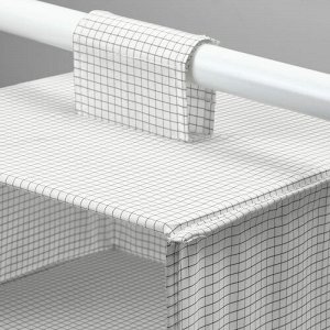 STUK, Органайзер для хранения с 7 отделениями, белый / серый, 30x30x90 см