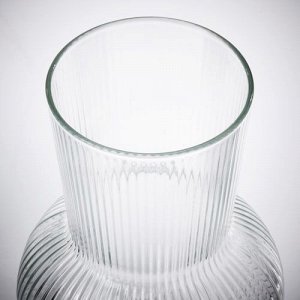 ПУДРА, ваза, прозрачное стекло, 17 см