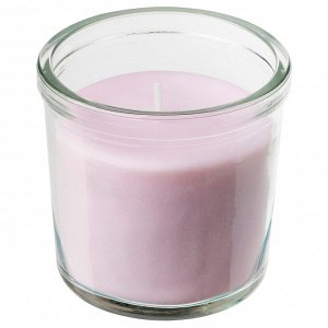LUGNARE, ароматическая свеча в стекле, Жасминово-розовая, 20 часов,