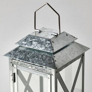 BEFÄSTA, Фонарь f block candle, внутренний/наружный, оцинкованный, 29 см