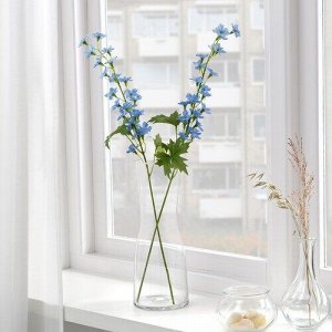 SMYCKA, искусственный цветок, внутри / напольный/ Живокость голубая, 60 см,