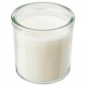 JMLIK, ароматическая свеча в стекле, Ваниль/ светло-бежевый, 40 гр.,