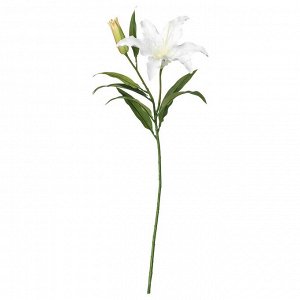 СМАЙКА, искусственный цветок, Лилия/белый, 85 см
