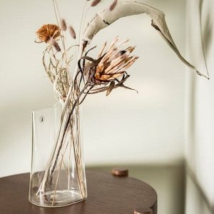 ЧИЛИФРУКТ, ваза / лейка, прозрачное стекло, 21 см,