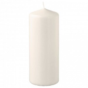FENOMEN, свеча-столб без запаха, натуральный, 14 см.