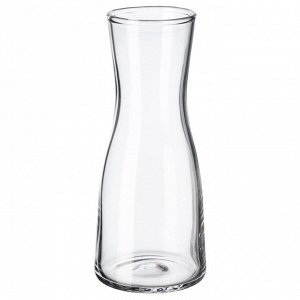 Салфетка, ваза, прозрачное стекло, 14 см