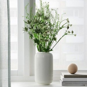 STILREN, Ваза, белая, 22 см