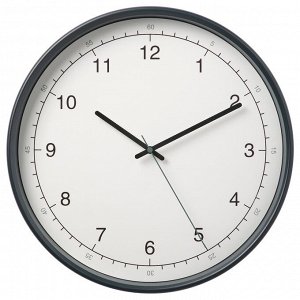 TAGGAD, настенные часы, белый / серый, 38 см,